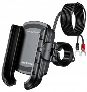 Uchwyt motocyklowy z ładowarką USB-C do telefonu - R9-Clip-PD 2