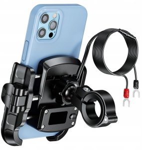 Uchwyt motocyklowy z ładowarką USB-C do telefonu - R9-Clip-PD 5