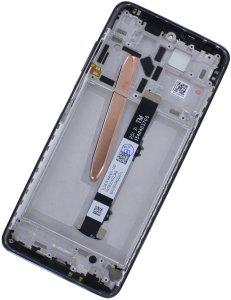 Wyświetlacz LCD Ekran Szybka Dotyk do Xiaomi Poco X3 NFC Czarny RAMKA 3
