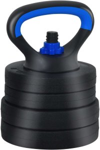 vidaXL Zestaw hantli 4 w 1 Czarny i niebieski 121 x 19,5 x 19,5 cm 5