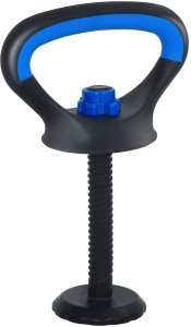vidaXL Zestaw hantli 4 w 1 Czarny i niebieski 121 x 19,5 x 19,5 cm 6