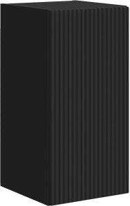 vidaXL Zestaw szafek RTV 3 pcs Czarny Materiał drewnopochodny 6