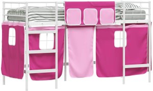 vidaXL Biały i różowy 90 x 190 cm 2