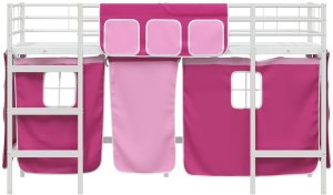 vidaXL Biały i różowy 90 x 190 cm 6