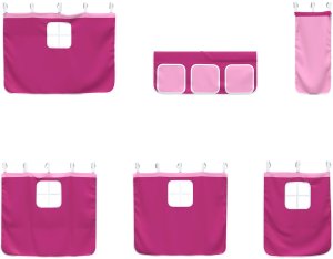 vidaXL Biały i różowy 90 x 190 cm 8