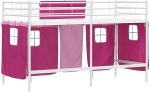 vidaXL Biały i różowy 90 x 190 cm 10