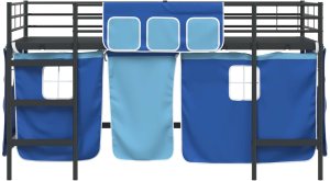 vidaXL Czarny i niebieski 80 x 201 cm 6