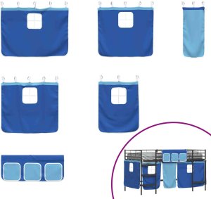 vidaXL Czarny i niebieski 80 x 201 cm 7