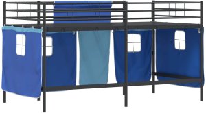 vidaXL Czarny i niebieski 80 x 201 cm 10