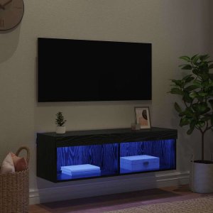 vidaXL Szafka pod telewizor Panama Czarny Dąb 100 x 30 x 30 cm 5