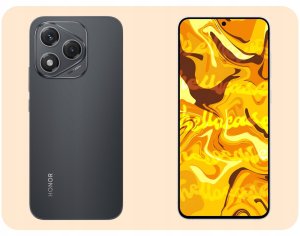 Hello Case Etui Do Honor 400 Lite (Czarne, Matowe, Gumowe, Obudowa, Silikon, Slim) 3