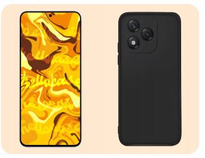 Hello Case Etui Do Honor 400 Lite (Czarne, Matowe, Gumowe, Obudowa, Silikon, Slim) 4