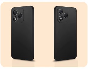 Hello Case Etui Do Honor 400 Lite (Czarne, Matowe, Gumowe, Obudowa, Silikon, Slim) 6