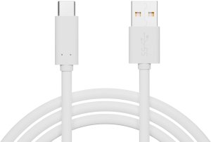 66-178# Przyłącze usb 3.0 a - usb-c 2m białe zawieszka 180