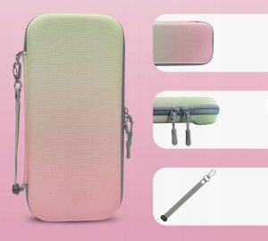 Twardy Sztywny Pokrowiec Futerał Etui Walizka Case Do Nintendo Switch 2 / Ns2 /  Jys-ns2283 / Różowo - Zielony 6