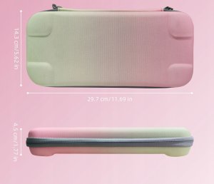 Twardy Sztywny Pokrowiec Futerał Etui Walizka Case Do Nintendo Switch 2 / Ns2 /  Jys-ns2283 / Różowo - Zielony 8