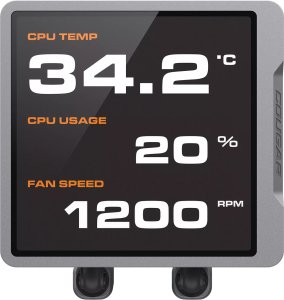 Chłodzenie wodne Cougar CPU chłodzenie wodne Poseidon Vistek Pro 240, ARGB, szary 4