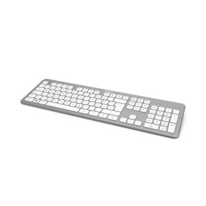Klawiatura Hama KW-700 klawiatura Biuro RF Wireless QWERTZ Niemiecki srebrny, biały 2