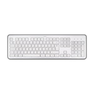 Klawiatura Hama KW-700 klawiatura Biuro RF Wireless QWERTZ Niemiecki srebrny, biały 4