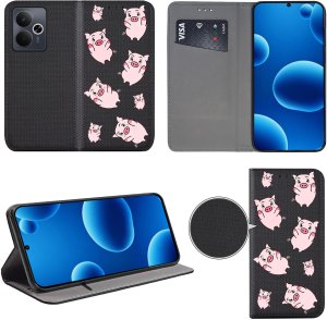 Etui do Realme 14T 5G MAGNET WZORY CASE + SZKŁO 9H 3