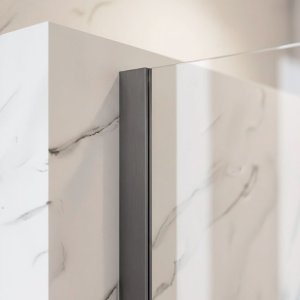 Rea Kabina prysznicowa Walk-In Flexi Transparent Tytan 130 6