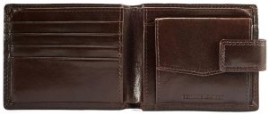 OCHNIK PL-105-89 brązowy skórzany portfel damski slim klasyczna elegancja (KS) 3