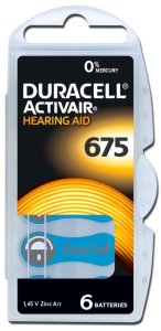 Duracell 6 x baterie do aparatów słuchowych ActivAir 675 2