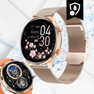 SMARTWATCH DAMSKI ZEGAREK WODOODPORNY PL MENU ROZMOWY SMART WATCH + 4 PASKI 3