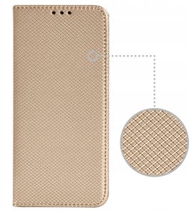 Etui MAGNET do Xiaomi 15T 5G Zamykane Złote Futerał + Szkło 9H 7