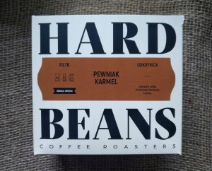 Kawa ziarnista Hard Beans Coffee Kawa ziarnista Pewniak Karmel Filtr 250g 4