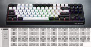 Hator Rockfall 3 TKL Wireless biała 19