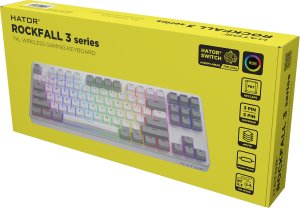 Hator Rockfall 3 TKL Wireless biała 7