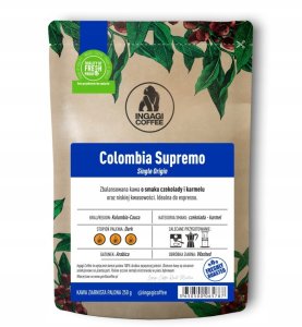 Kawa ziarnista Ingagi Kawa ziarnista Ingagi Coffee Colombia Supremo 250g 2