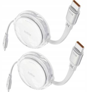 Kabel USB iOttie 100W Retractable USB-C Cable White 2-Pack 12