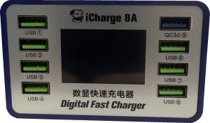 Ładowarka Zewnętrzna Mechanic iCharge 8A 45W 8 Portów AC100-240V 2