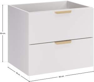 Szafka pod umywalkę 60cm 2 szuflady 4