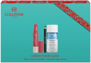 Collistar SET TWIST BALMY GLOSS - ROSE 216 + MINI PROFESSIONAL EYE PENCIL 0.8 G + TWO-PHASE EYE-LIP MAKE-UP REMOVER SOLUTION 35 ML 2