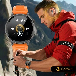 Smartwatch męski zegarek GPS AMOLED MENU PL WODOODPORNY 500mAh + 3 paski 11