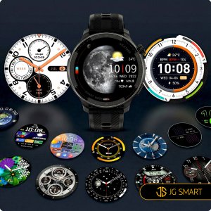 Smartwatch męski zegarek GPS AMOLED MENU PL WODOODPORNY 500mAh + 3 paski 7