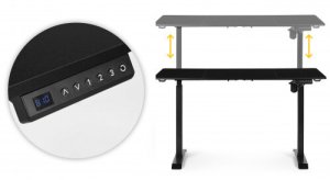 Biurko Czarne 140 cm x 70 cm 5