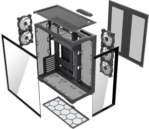 Obudowa Modecom Space XL ARGB 5F czarna (AT-SPACE-XL-5F-ARGB-10) 7