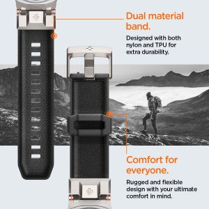 Spigen DuraPro Armor, black - Samsung Galaxy Watch 8 46mm/44mm/40mm 4