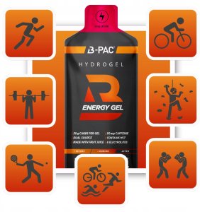 AronPharma_B-PAC Energy Gel + Caffeine żel energetyczny z kofeiną Tropikalny 60ml 3