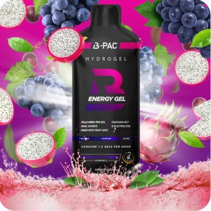 SIS SCIENCE IN SPORT AronPharma_B-PAC Energy Gel żel energetyczny z kofeiną Dragon Fruit 60ml 2