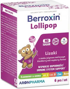 AronPharma_Berroxin Lollipop Box suplement diety w postaci lizaków 6szt. 12