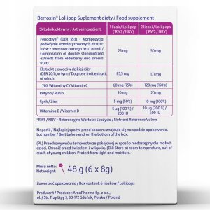 AronPharma_Berroxin Lollipop Box suplement diety w postaci lizaków 6szt. 3