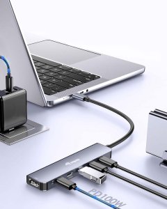 Stacja/replikator Equip stacja dokująca przewodowa USB 3.2 Gen 2 (3.1 Gen 2) Type-C Szary 2