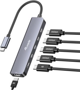 Stacja/replikator Equip stacja dokująca przewodowa USB 3.2 Gen 2 (3.1 Gen 2) Type-C Szary 3