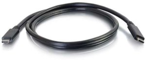 Kabel USB C2G 1m USB Type C Cable - 4K support - USB 3.1 (Gen 2) M/M - USB C Cable - kabel USB - USB-C (M) do USB-C (M) - USB 3.1 Gen 2 / Thunderbolt 3 - 1 m - czarny 2