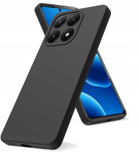 4kom.pl ZESTAW Etui do Xiaomi 15T 5G | Matowy Czarny Silikon Slim + 2 SZTUKI SZKŁO 2